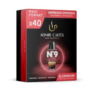 Admir Espresso Intenso N°9, boîte de 40 capsules classique