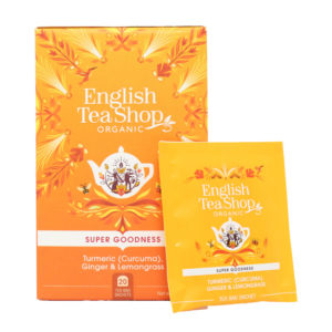 Super Food Tea
Turmeric (curcuma), Ginger & Lemongrass - Boîte de 20 sachets