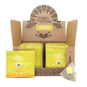 English Tea Shop Lemongrass Citrus Ginger – 50 sachets pyramide
