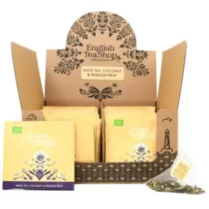 English Tea Shop White Tea Coconut Passion Fruit – 50 sachets pyramide